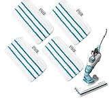 4 Stück Waschbar Mikrofaser -Pad für Black Decker Steam Mop, Mikrofaser Pad Waschbar für Black & Decker Steam Mop Dampfbesen Dampfreiniger, FSM1500、FSM1600、FSM1610、FSM1620、FSM1630、FSMH162