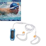 Hydrodynamischer MP3-Player mit Wasserdichtem Kopfhörer, 8 GB, Wiederaufladbarer IPX8-Musikplayer mit Hervorragendem Klang Zum Schwimmen, Tauchen, Laufen (8GB)