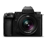 Panasonic LUMIX DC-S5M2XCE Spiegellose Vollformatkamera mit LUMIX S 50mm F1.8 Objektiv, 4K 60p & 6K 30p unbegrenzte Aufnahme, Flip Screen, WLAN, Hybrid-Phasen-AF, Active is, DMW-BLK22 Akku, Schwarz