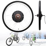 DHQCQL 26' E Bike Conversion kit, 36V 500W E-Bike Umbausatz mit Akku, Fahrrad Motor Kit für Vorderrad, Integrierte Controller, LCD Anzeige, PAS Sensor