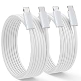 USB C Kabel 1M 2Pack 60W Ladekabel USB-C PD 3.0 Schnellladekabel USB C auf USB C Kabel für iPhone 15 16 Pro Max, Samsung Galaxy S24/S23/S22, Pixel 7 iPad Pro MacBook Air Tablets usw