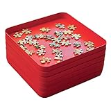 Jumbo Puzzles - Puzzle Mates Sortierschalen - Praktische Aufbewahrung für Puzzleteile, Multi Kleuren
