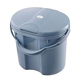 Rotho Babydesign TOP Windeleimer - recycelt - Windeleimer - geruchsdicht - ohne Nachfüllkasetten - Wickeleimer - blau