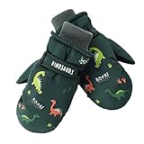 UnoSheng Handstulpen Anime Winter-Skihandschuhe für, warme Handschuhe, warme, niedlich Bedruckte Handschuhe, Akiing-Reithandschuh für, Winddichte Handschuhe Schmuck (Green, M)