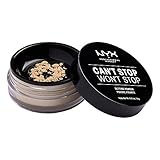 NYX Professional Makeup Puder, Can't Stop Won't Stop Setting Powder, Loses Fixierpuder, Vegane Formel, Mattes Finish, Öl-Absorbierend, Farbton: Light Medium