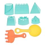 Toddmomy Sandspielzeug Set für Teiliges Sandkasten mit Bunten Förmchen und Schaufel für Strand und Park Fördert Kreativität und Geschicklichkeit Zufällige Farbe Zufällige Farbe