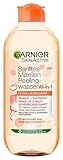 Garnier Sanftes Mizellen Peelingwasser, Reinigungswasser zur Entfernung von Make-Up Resten und abgestorbenen Hautschuppen, SkinActive, 1 x 400 ml