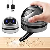 SUNOYA Mini Tischsauger, Tragbar USB Wiederaufladbar Tischstaubsauger, Klein Handstaubsauger, Mini Staubsauger, Tragbar Kabellos, Staub Reiniger für Desktop, Haushalt, Büro und Auto