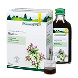 Schoenenberger - Thymian naturreiner Heilpflanzensaft - 3x 200 ml (600 ml) Glasflaschen - bei Husten und Bronchitis - pflanzliches Arzneimittel