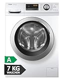 Haier SERIE 636 HW70-BP14636N I Frontlader Waschmaschine 7kg I Washing Machine mit A-Effizienz, 1.400 U/Min. & sparsamem Inverter-Motor I Inkl. Vollwasserschutz, Dampffunktion & Mengenautomatik