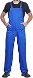 ProWear Arbeitslatzhose Herren Arbeitshose Latzhose, Blau, Gr.- XL