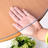 Runde Tischfolie, 2 mm dicker transparenter Tischdeckenschutz – durchsichtige PVC-Tischdecke mit abgerundeten Kanten, Durchmesser 60cm 70cm 80cm 100cm 110cm 150cm abwischbare Tischabdeckung(Durchmesse