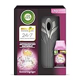 Air Wick Freshmatic Max – Starter-Set mit Gerät und 1 Nachfüller – Batteriebetrieben – Duft: Sommervergnügen – 1 x 250 ml Nachfüller + Gerät in Schwarz