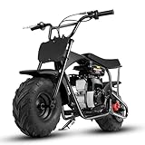 Oryxearth 105CC 4-Takt Dirt Bike Pocket Bike, Kinder Crossbike Benzin, Breitreifen Offroad Rad, Kinder DirtBike, Motocross Motorrad, DIY-Aufkleber Mini Motorrad ab 13 Jahre (Schwarz)