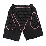 Snowboardhose, 3D-Hüftschutzpolster, Gesäßpolster, Hüftschutzhose, Verdickte Schwamm-Skihose für ältere Frauen, Crash-gepolsterte Snowboard-Shorts, Snowboard-Schutzausrüstung (S)