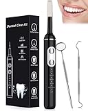 Stim-U-Dent Zahnsteinentferner für Zahnstein Entfernen mensch, Zahnreinigungsset Elektrische Zahnbürste für Zahnpflege zu Hause, mit 5 Modi und 4 Reinigungsköpfe, LED Licht