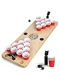 BeerBaller® Shot Pong - Bierpong als Shot Version | Trinkspiel Highlight 2023 | inkl 24 Shot Beer Pong Becher | Party Gadgets | Trinkspiele für Erwachsene | Saufspiele Partyspiele ab 18