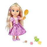 Disney Princess Singende Rapunzel Puppe 35 cm, singt „I See The Light“, inklusive Zubehör für mehr Spielspaß, perfekt Mädchen ab 3 Jahren, Lila