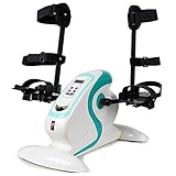 Bike Pedal Exerciser Mini-Arm- und Bein-Heimtrainer mit LCD-Display, Physiotherapie Home Hemiplegia Rehabilitation Training Bike Machine