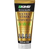 5kind Extra Starke Hanfcreme 100ml - Hochkonzentriertes Hanföl und Arnika-Creme - zur Massage von Gelenken & Muskeln, unterem Rücken, Knien, Nacken & Schultern - Reich an natürlichen Extrakten