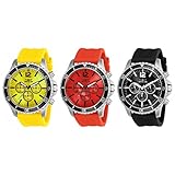 Invicta Herren 'Pro Diver Quarz Edelstahl und Polyurethan Casual Uhr, Farbe: Gelb (Modell: 24389)