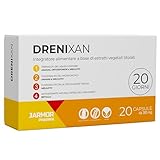 J.Armor Drenixan, Abnehmen und Entwässern | 20 Kapseln Diuretikum Entwässernde Anti-Cellulite-Beine und Gesäß mit Bromelain und Birke | Beseitigt Giftstoffe und überschüssige Flüssigkeit.