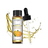 EUQEE Orangenöl Süß Ätherische Öle 10ml, Ätherisches Öl Orange Ätherische Öle Naturrein, Aromatherapie Duftöl Orange für Diffuser, Luftbefeuchter, Entspannung