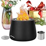 Tisch-Feuerstelle – Künstlerischer Metall-Feuerschalen-, Kompakter Freistehender Wärmestrahler, Stilvolles Mini-Flammen-Mittelstück, Objekt Zur Optischen Wärmeverstärkung | Für Outdoor-Freizeitb