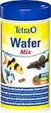 Tetra Wafer Mix - Fischfutter für alle Bodenfische (z.B. Welse) und Krebse, für gesundes Wachstum und eine bessere Widerstandskraft, 250 ml