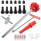 Snorvixre Allgemeines Gate Stamm Installationswerkzeug Mit Stahl Kunststoff Konstruktion Reifentor Entfernung Für Die Reparatur Von Auto Und Motorradreifen Starker Ventil Stamm Installer