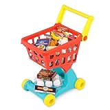 Battat – Einkaufawagen Kinder Spielset – Spielzeug Lebensmittel; Einkaufswagen für Kinder – 29 Lebensmittel Zubehör – Kinderküche Zubehör Lebensmittel – Spielzeug ab 2 Jahren