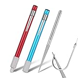 2 Stück Diamant Messerschärfer Tragbare Messerschärfung wetzstahl für messer Schleifstein Schleifer Wetzstahl Diamant Schärfer Stift Stock,diamant Schleifer für Küche Outdoor (blau & Rot)-13.2cm