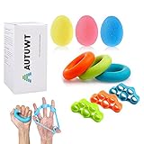 Premium Fingertrainer Klettern Ball Handtraining Handtrainer Set Hand Grip Trainer Strengthener Finger Exerciser Griffbälle Finger Stretcher Silikon zur Stärkung der Finger und Unterarme (9pcs)