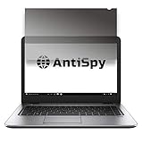 14' Klebende Blickschutzfolie | Laptop Blickschutzfilter – 2 Anbringungsmöglichkeiten | Robust und Wiederverwendbar | Privacy-Filter – schnelle Befestigung | Notebook Sichtschutz-Folie | von AntiSpy