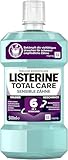LISTERINE Total Care Sensible Zähne (500 ml), antibakterielle Mundspülung für schmerzempfindliche Zähne mit 6 in 1 Wirkung, mildes Mundwasser schützt vor Zahnfleischproblemen