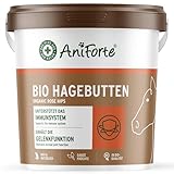 AniForte Bio Hagebutten für Pferde - getrocknete Früchte zur Unterstützung der Gelenkfunktion & Erhaltung des Immunsystems (1kg)