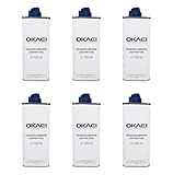 OKAEI Feuerzeugbenzin 125 ml – Hochreines Benzin für Feuerzeuge & Stabfeuerzeuge – Saubere Verbrennung, Schnelles Zünden, Geringer Geruch – Packung mit 6 Stück – Made in EU