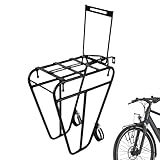 Fahrradträger vorne - Gepäckträger vorne | Radfahren Cargo Cargo Gepäck Picknick Träger Biccycle Fronts Korb Gepäck Radfahren Stand Lagerung für Outdoor Sport Garage Organisation Stahl