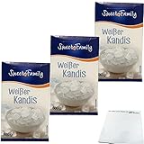 Nordzucker Sweet Family Kandis Weiss Kandiszucker 3er Pack (3x500g Packung) + usy Block