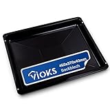VIOKS Tiefes Backblech 46 x 37 Baking Tray 462x371x40mm Ersatz für Beko 219440101 Ofen Backblech tief & Herd Backblech klein / Pizza Backblech für Herd Backofen