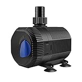 YAOBLUESEA Eco Teichpumpe Filterpumpe Bachlaufpumpe 2300L/H 35W Energiespar Wasserpumpe Koiteich Bachlaufpumpe