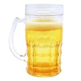 Biergläser Bierkrug bierglas weizenbiergläser 0,5 Stabiler Bier Krug für Männer, Männer Geburtstagsgeschenke Sinnvolle Lustige Geschenke für Papa Freund Mitarbeiter Sohn Opa