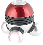 newgen medicals Massager: Mini-Vibrations-Massagegerät mit 3 Köpfen & LED-Beleuchtung (Vibrationsgerät Massage, Hand Vibrationsgerät, Massagestäbe)