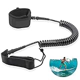 Leash Sup Board, 7mm&10Ft surfboard leash, TPU Paddle Leash mit Fußschlaufe, sup Leine für Stand Up Paddle Board Surfboard