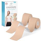 Health Press® Kinesiotapes - 2 Kinesiologie Tape Rollen Hautfarben + Hautfarben (5cm x 5m) Kinesiotape - Profi Physio Tape und Sporttape - Hautfreundliche Tapes DERMATEST: SEHR GUT