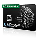 DEKRA geprüfte RFID Blocker Karte I Neuste E-Field...