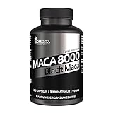 BIOMENTA Maca 8000 – 180 vegane, hochdosierte Black Maca Extrakt Kapseln aus Peru – Premiumqualität