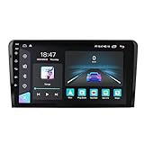 Android 14 Autoradio 9 Zoll 2 Din Touchscreen Radio für Mercedes Benz ML GL ML350 GL320 X164 (2005-2009) mit Bluetooth, GPS, Lenkradsteuerung & AHD Rückfahrkamera (S5 6G+128G)