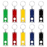 10 Stück LED Taschenlampen Schlüsselanhänger für Kinder, Mini Taschenlampe kleine Handlampe, Ideal als Mitgebsel & Geschenk, Portable Taschenlampe für Camping Notfälle Kindergeburtstag Party Geschenke