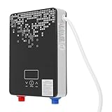 Sofortiger Durchlauferhitzer, Durchlauferhitzer, elektrischer Durchlauferhitzer, Water Heater, 6500 W – mit Duschkopf, LED-Digital-Sans Wassertank, für Badezimmer, Küche